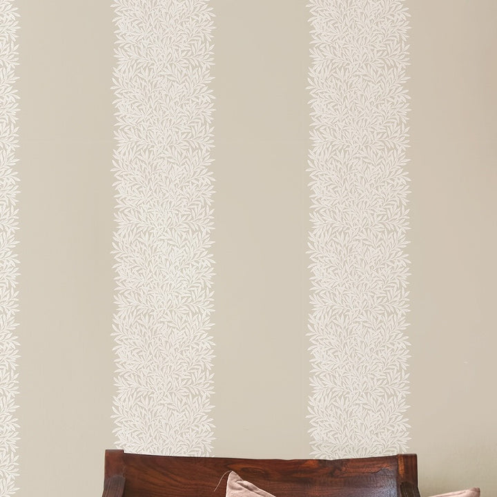 William Morris Willow Stripe Linen Wallpaper