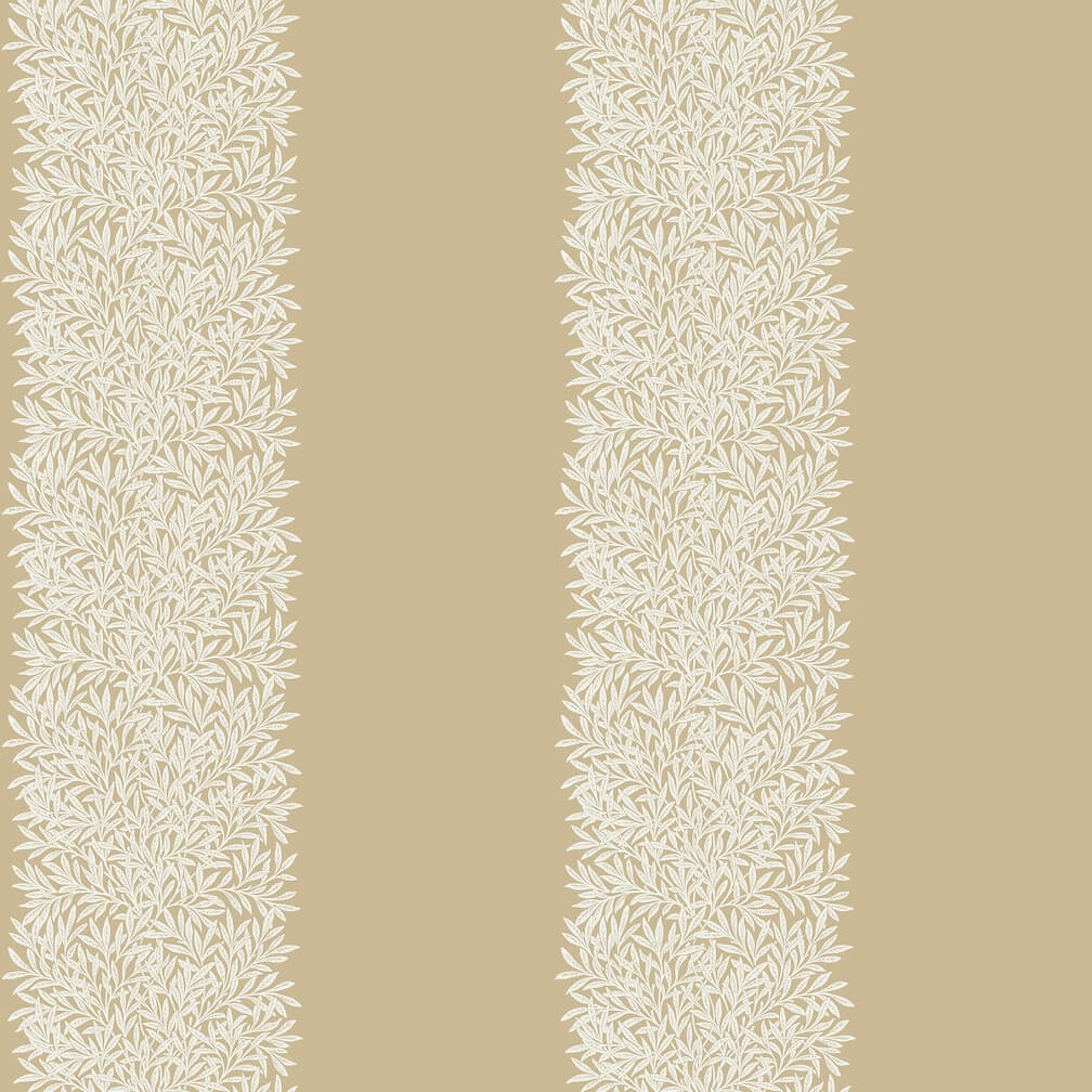 William Morris Willow Stripe Almond Wallpaper