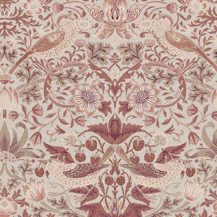 William Morris Strawberry Thief Sienna Wallpaper