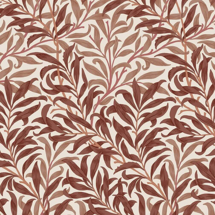 William Morris Willow Bough Terracotta Wallpaper