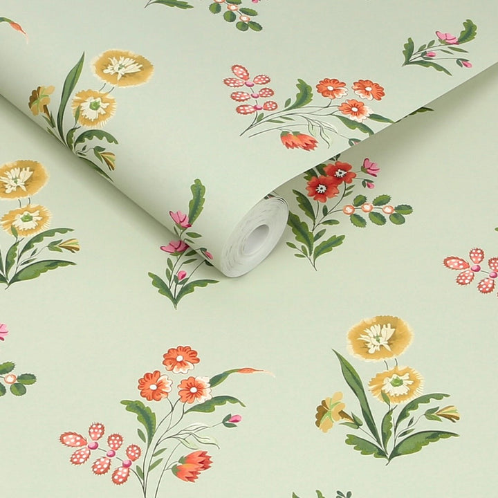 Cath Kidston Flutter Bunches Sage Wallpaper