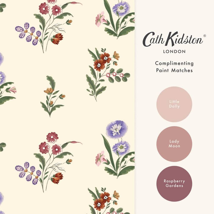 Cath Kidston Flutter Bunches Multi Wallpaper