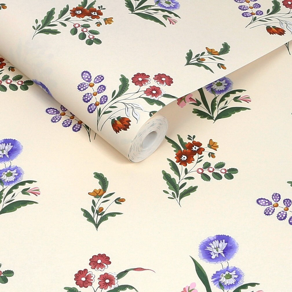 Cath Kidston Flutter Bunches Multi Wallpaper