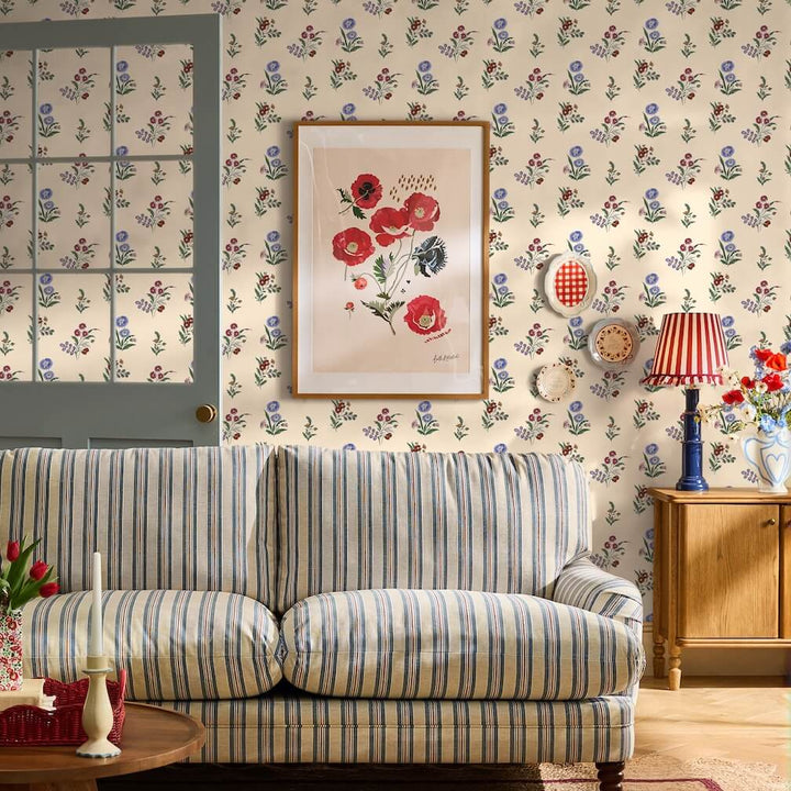 Cath Kidston Flutter Bunches Multi Wallpaper