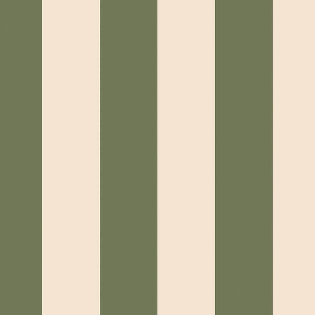 Cath Kidston Canopy Stripe Vintage Green Wallpaper