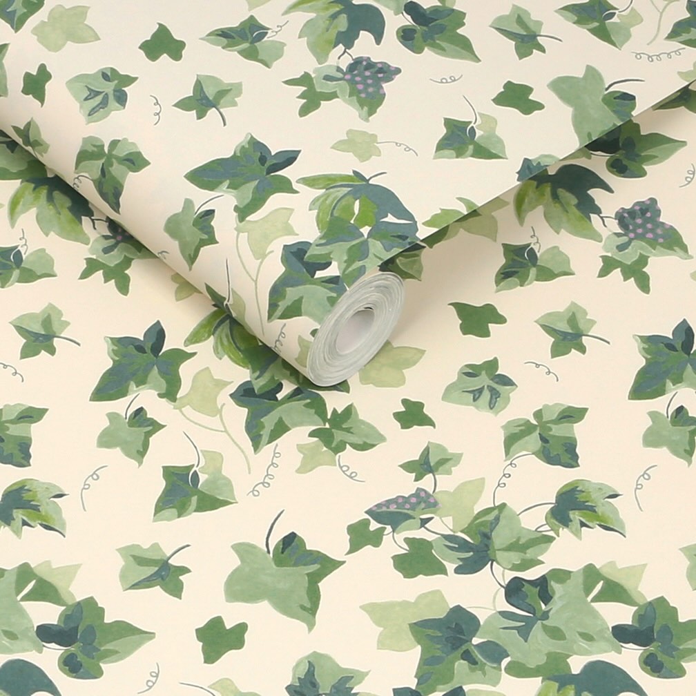 Cath Kidston Ivy Sky Green Wallpaper