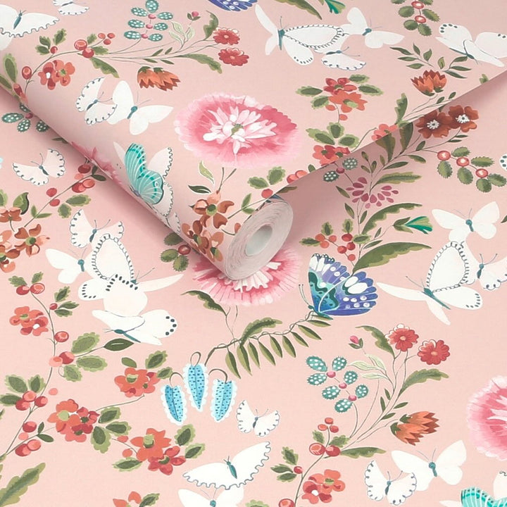 Cath Kidston Butterfly Dance Summer Wallpaper