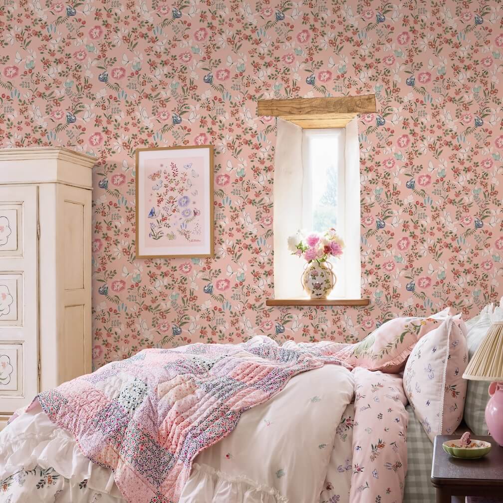 Cath Kidston Butterfly Dance Summer Wallpaper