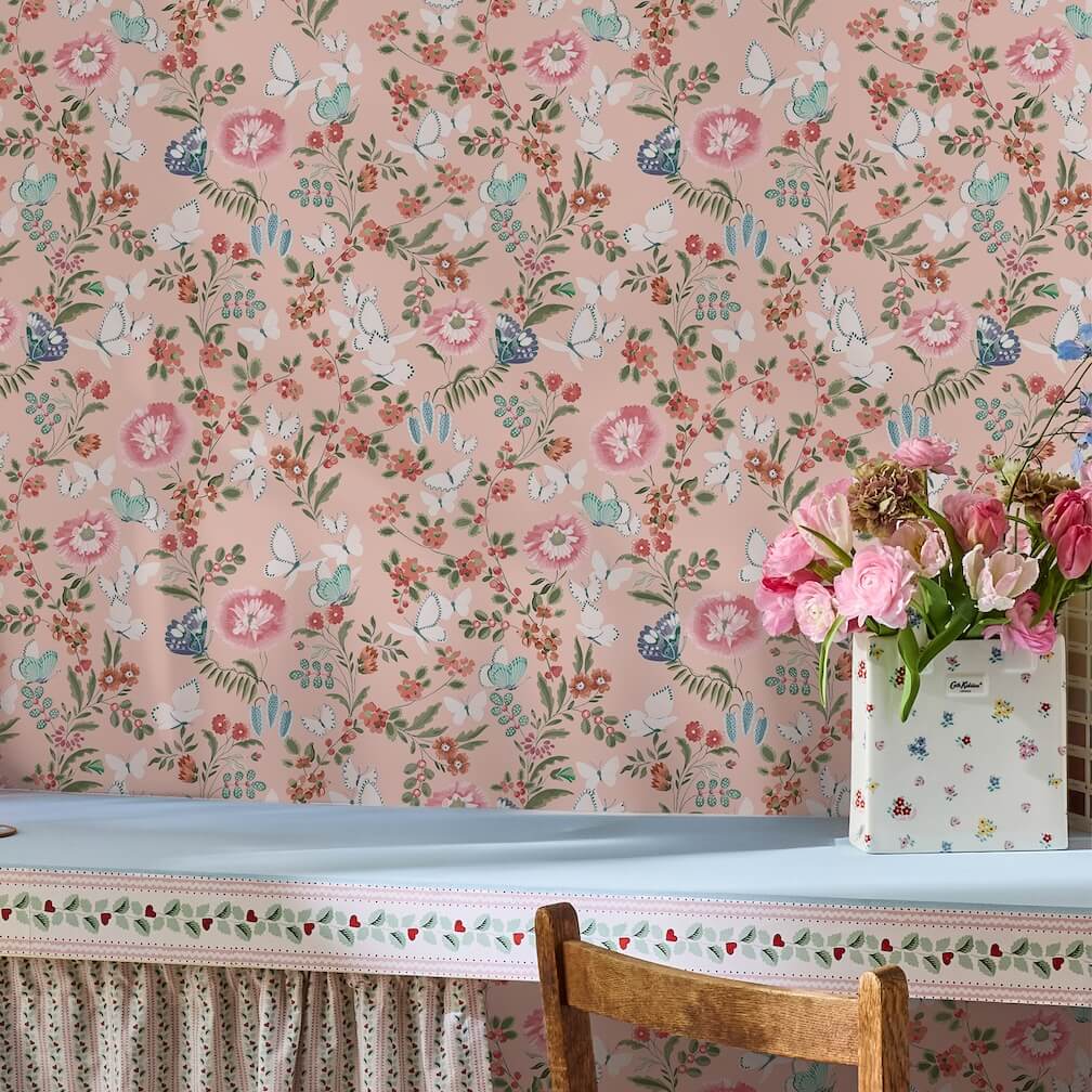 Cath Kidston Butterfly Dance Summer Wallpaper