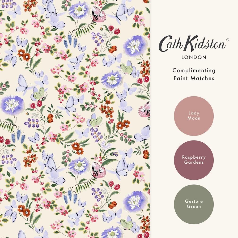 Cath Kidston Butterfly Dance Spring Wallpaper