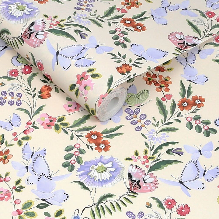 Cath Kidston Butterfly Dance Spring Wallpaper
