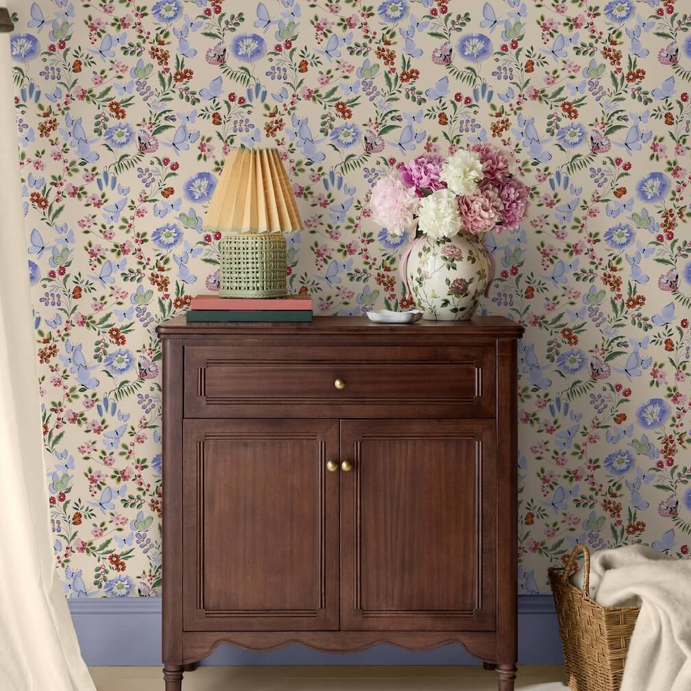 Cath Kidston Butterfly Dance Spring Wallpaper