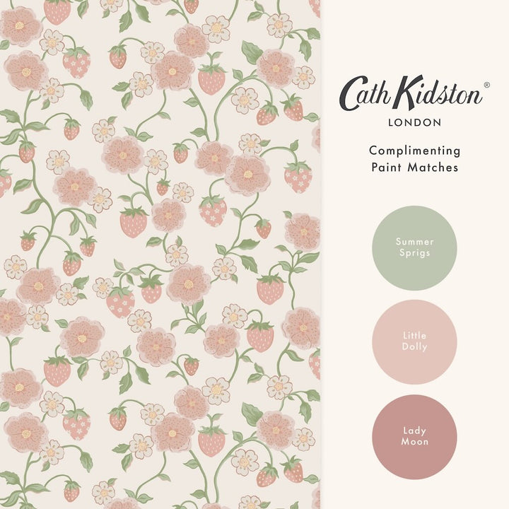 Cath Kidston Strawberry Pink Wallpaper