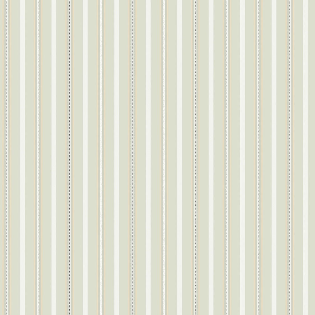 Cath Kidston Stitched Stripe Sage Wallpaper
