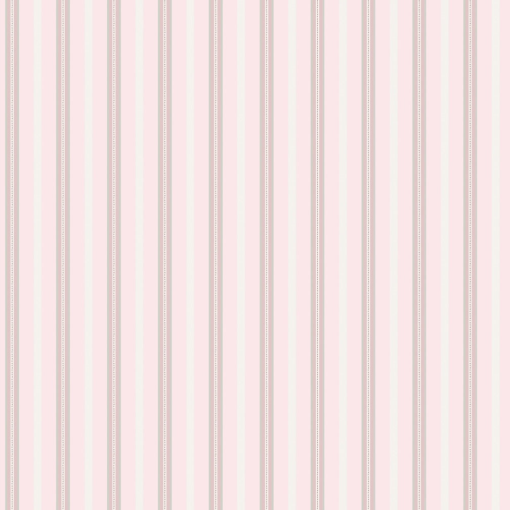 Cath Kidston Stitched Stripe Pink Wallpaper