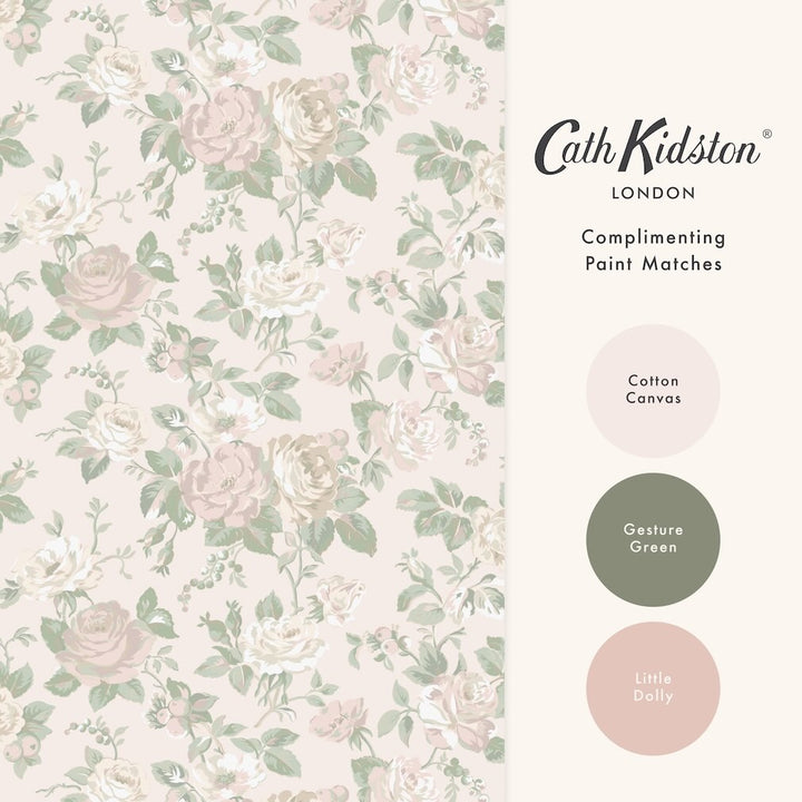 Cath Kidston Garden Rose Pink Wallpaper