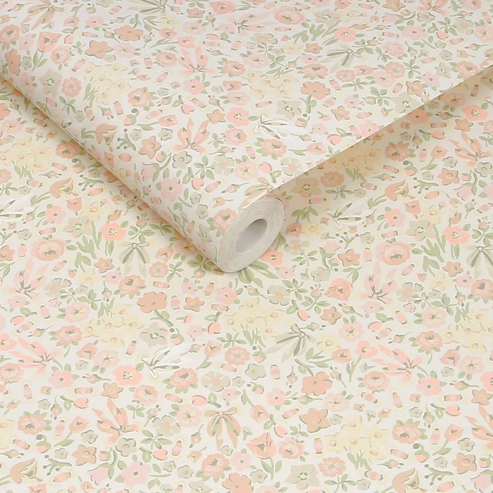 Cath Kidston Harmony Ditsy Rose Pink Wallpaper