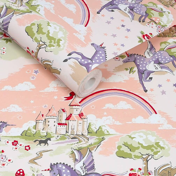 Cath Kidston Unicorn Pink Wallpaper