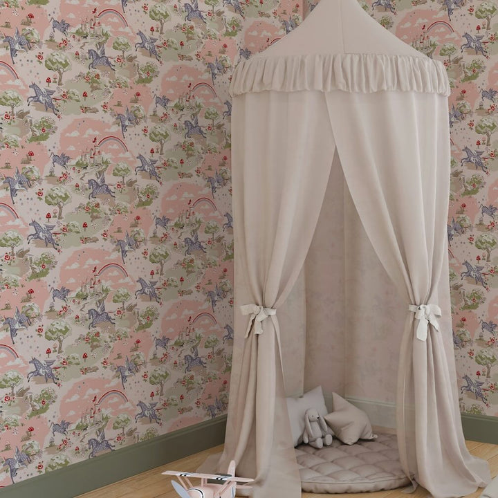Cath Kidston Unicorn Pink Wallpaper
