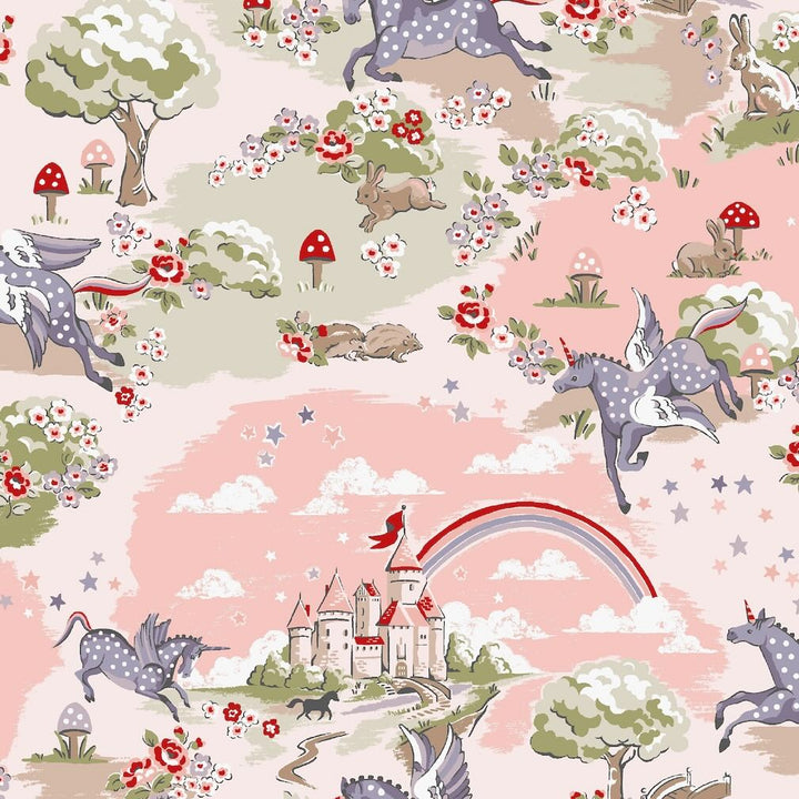 Cath Kidston Unicorn Pink Wallpaper