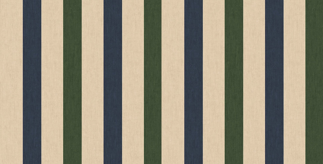 Joules Multi Stripe Green & Blue Wallpaper