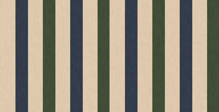 Joules Multi Stripe Green & Blue Wallpaper