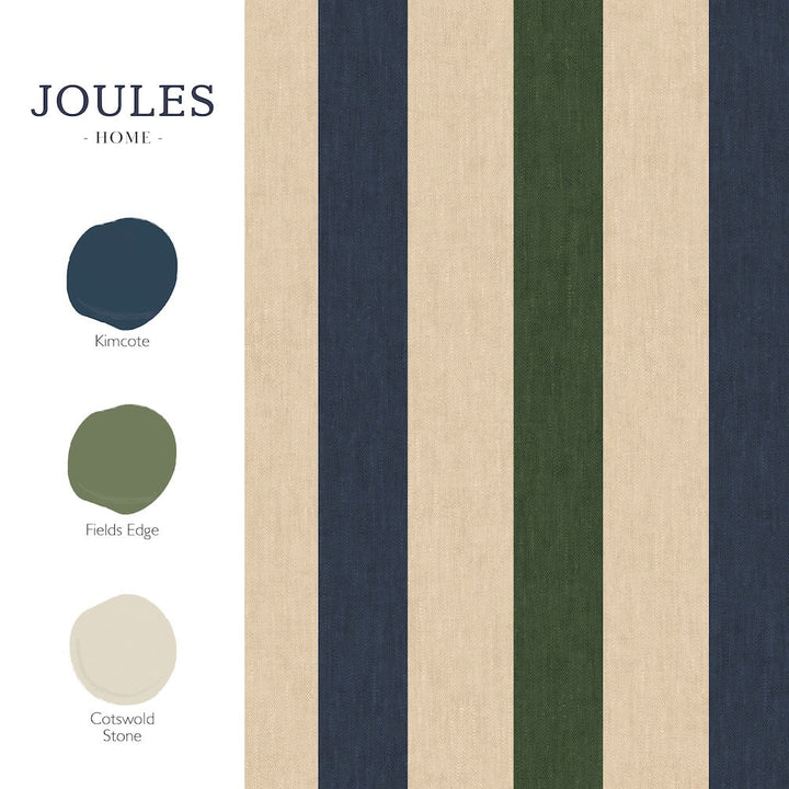 Joules Multi Stripe Green & Blue Wallpaper