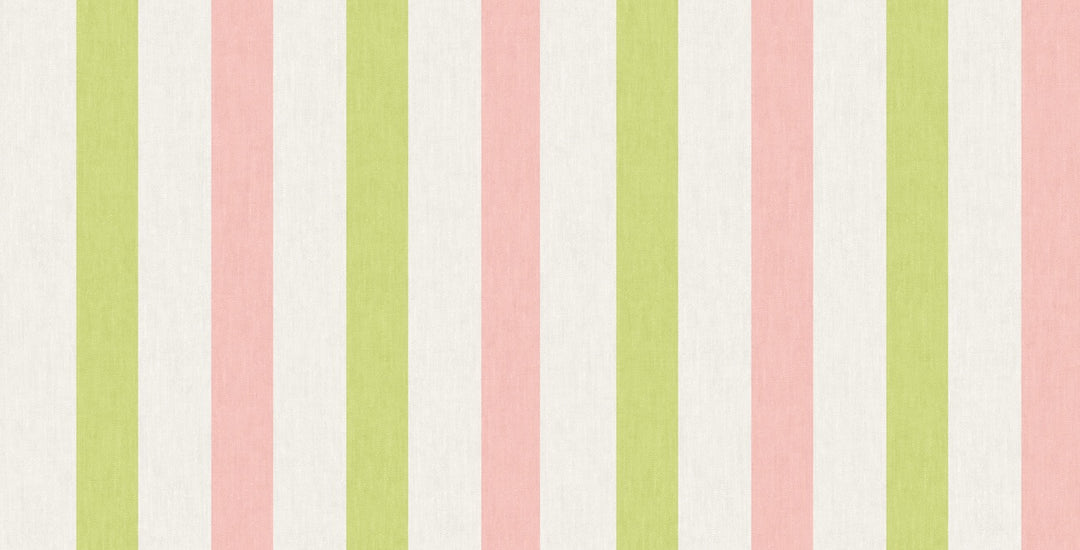 Joules Multi Stripe Pink Chartreuse Wallpaper