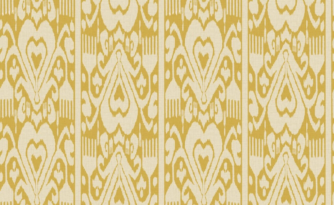 Joules Artisanal Ikat Yellow Wallpaper