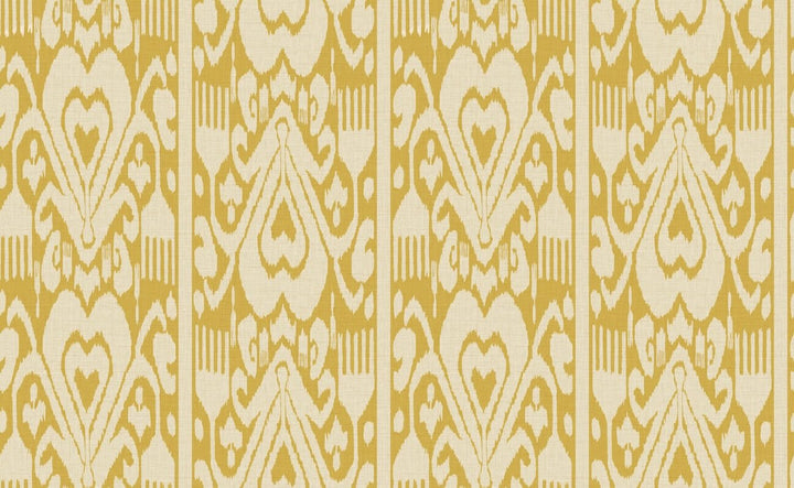 Joules Artisanal Ikat Yellow Wallpaper