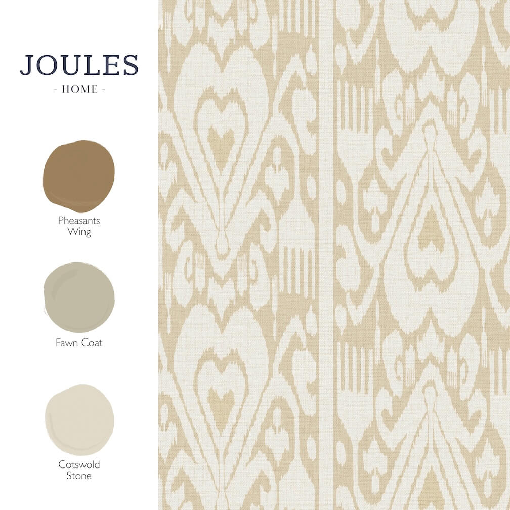 Joules Artisanal Ikat Cream Wallpaper