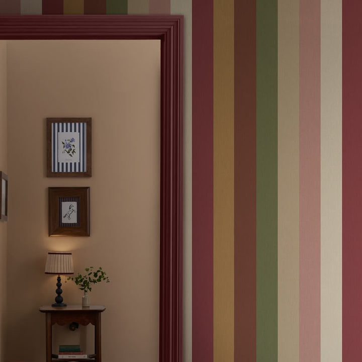 Joules Country Stripe Multi Wallpaper