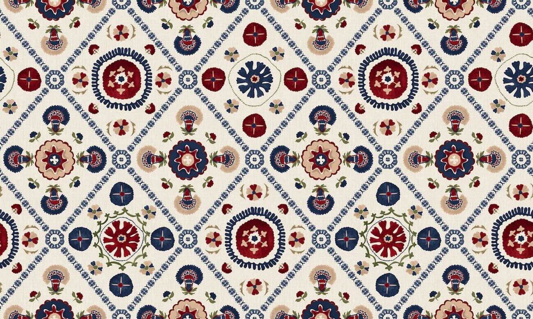 Joules Festival Floral Trellis Cream Wallpaper