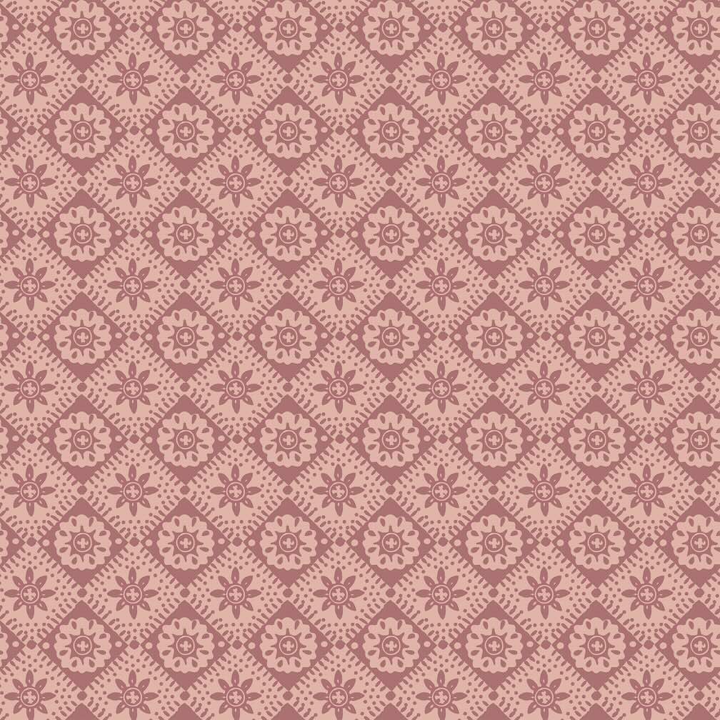 Joules Meadow Geo Pink Wallpaper