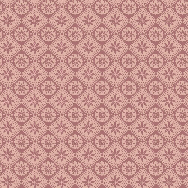 Joules Meadow Geo Pink Wallpaper