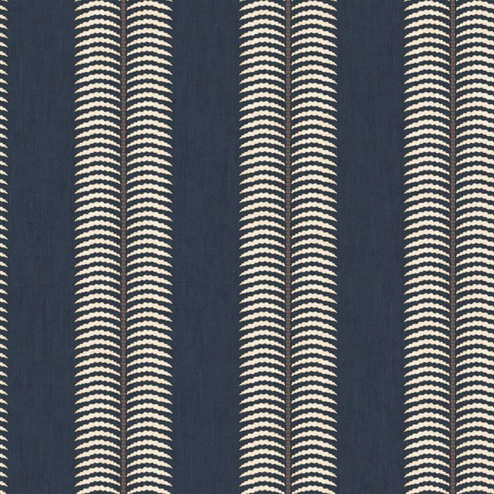 Joules Palm Leaf Stripe Blue Wallpaper