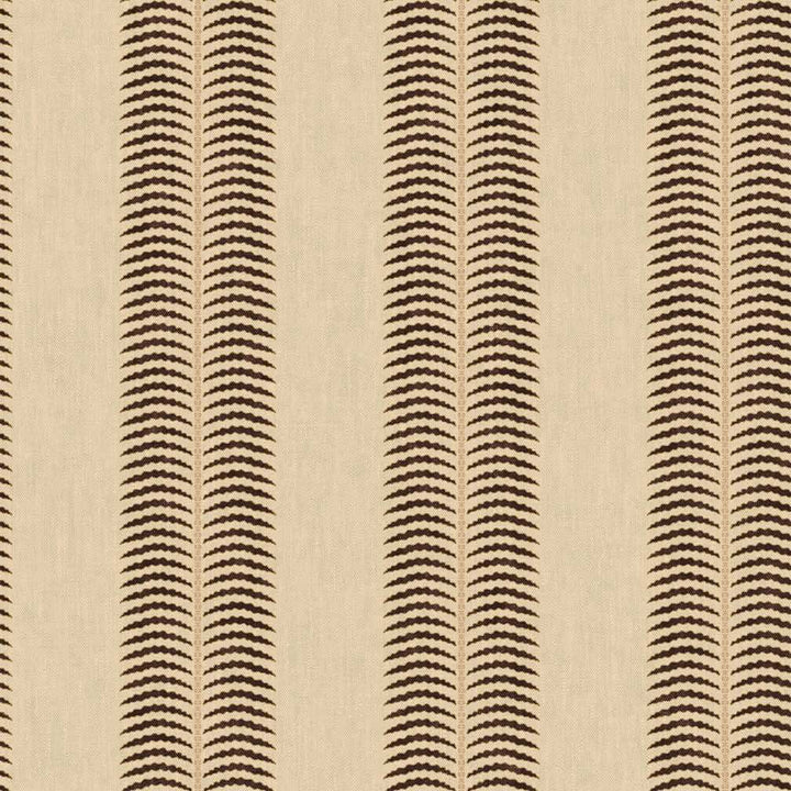 Joules Palm Leaf Stripe Cream & Brown Wallpaper