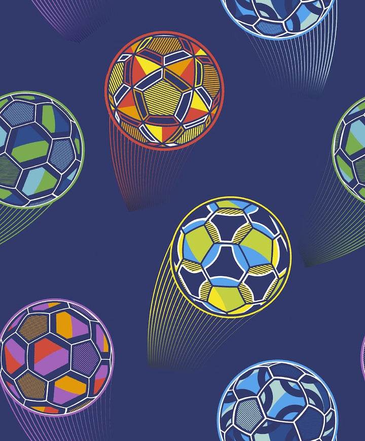 Catherine Lansfield Bright Football Wallpaper
