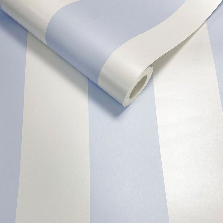 187543 - Muriva - Muriva Stripe Tease Blue Wallpaper Roll- Decor Warehouse