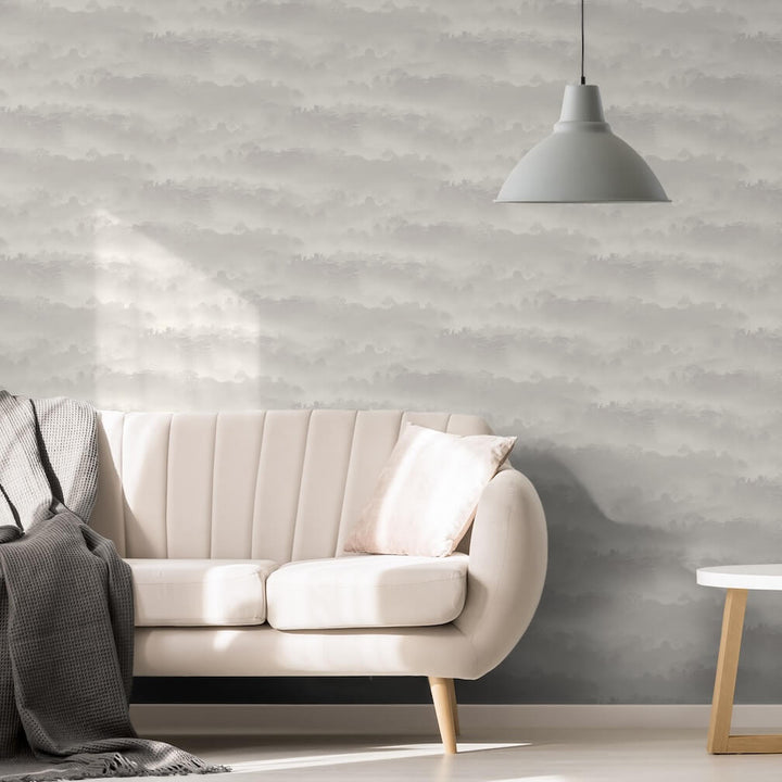Muriva Tropical Landscape Taupe Wallpaper
