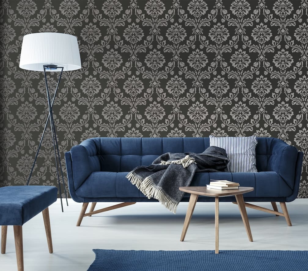 Superfresco Aurora Black/Grey Wallpaper