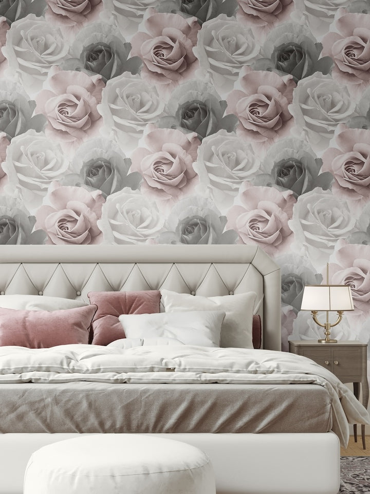 Muriva Rhoda Rose Pink Wallpaper