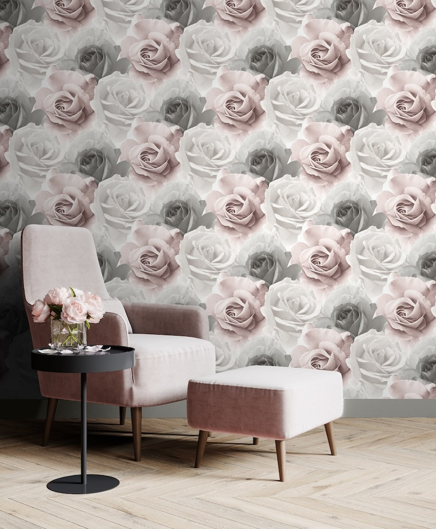 Muriva Rhoda Rose Pink Wallpaper
