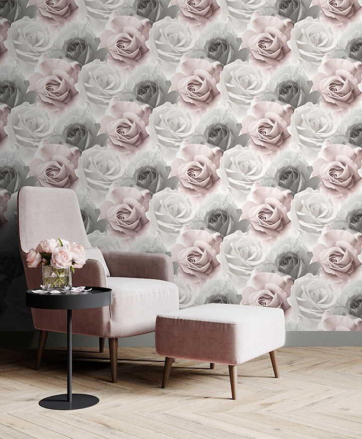 Muriva Rhoda Rose Pink Wallpaper