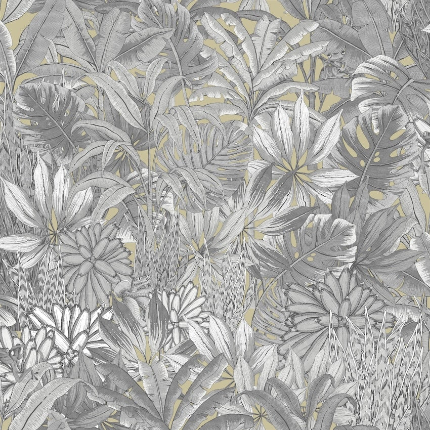 Muriva Lush Forest Gold Metallic Wallpaper