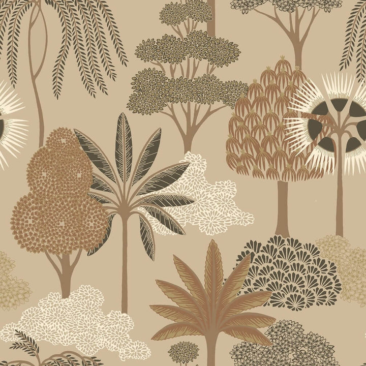 Belgravia Akiko Floral Beige Wallpaper