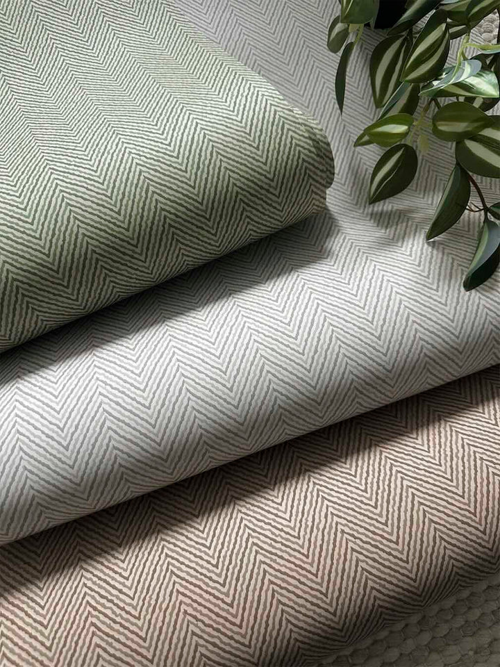Belgravia Herringbone Ivory Wallpaper