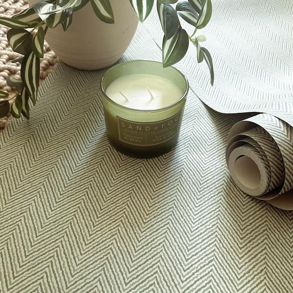 Belgravia Herringbone Sage Wallpaper