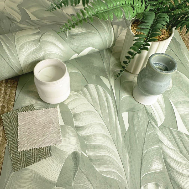 Belgravia Sumatra Sage Wallpaper