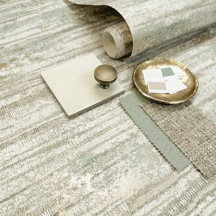 Belgravia Oakah Sage Wallpaper